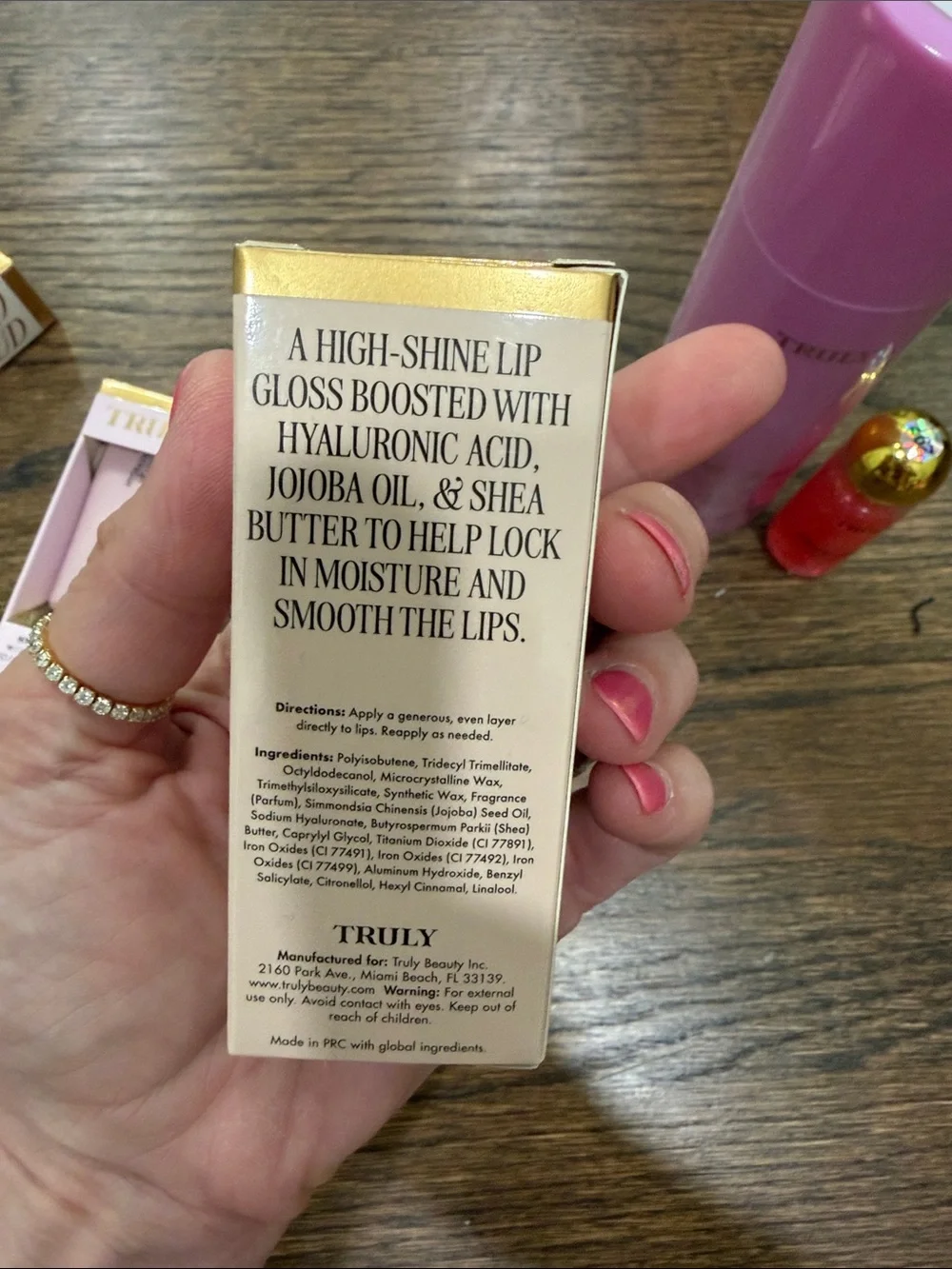 TRULY Pink Smooth Shave Cream & Assorted Hydrating Lip Gloss Trio